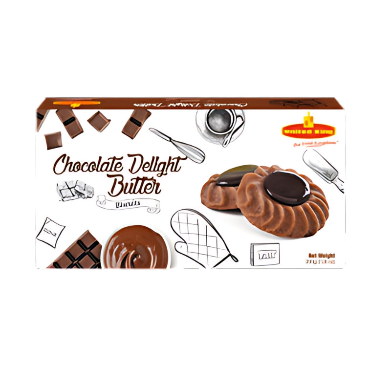 United King Chocolate Delight Butter Biscuits