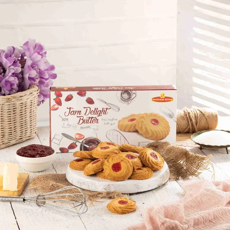 United King Jam Delight Butter Biscuits