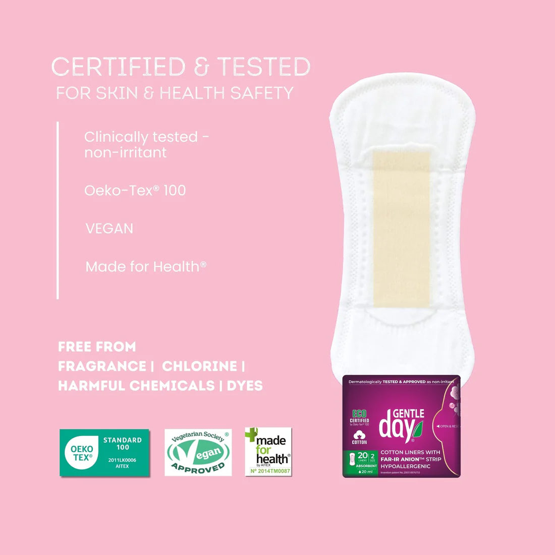 Organic Cotton Absorbent Panty Liners