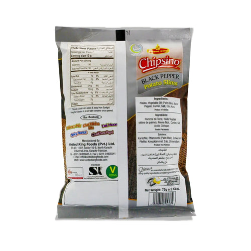 Chipsino Black Pepper Potato Slims
