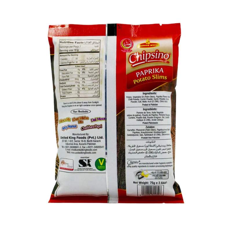 Chipsino Paprika Potato Slims